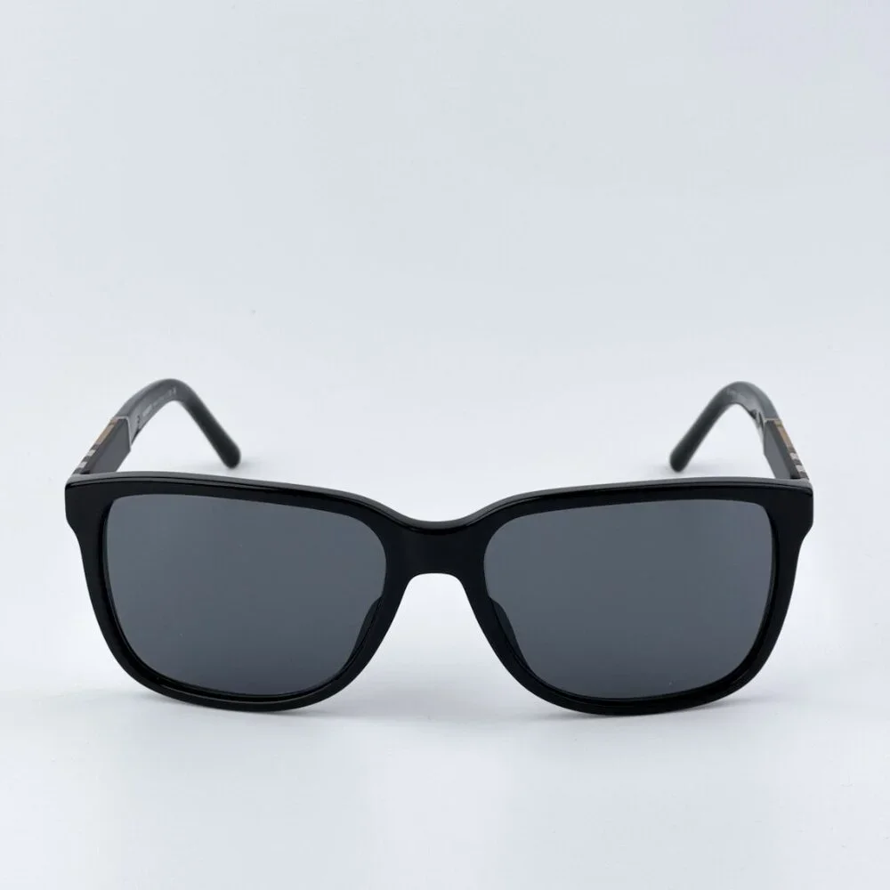 Burberry BE4181 300187 BRAND NEW Sunglasses Black Grey Square Unisex